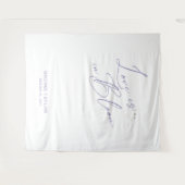 ラベンダーエレガントブライダルシャワーバックドロップバナー タペストリー (正面(横))