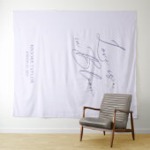 ラベンダーエレガントブライダルシャワーバックドロップバナー タペストリー (インサイチュ(横))