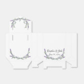 ラベンダーエレガントユーカリ水の色をパーソナライズ フェイバーボックス (折り畳みなし)