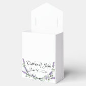 ラベンダーエレガントユーカリ水の色をパーソナライズ フェイバーボックス (オープン)