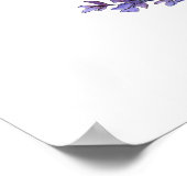 ラベンダーエレガント婚約パーティへようこそ ポスター (角)