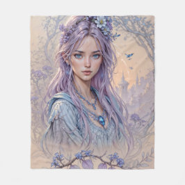 ラベンダーエンチャント フリースブランケット