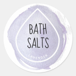 ラベンダーオイルドロップエッセンシャルオイルクラフトラベル ラウンドシール