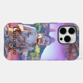 ラベンダーオーラ仏 iPhoneケース (裏面横)