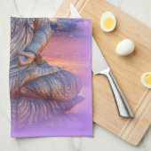 ラベンダーオーラ キッチンタオル (四つ折り)