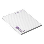 ラベンダーカウボーイパーソナライズされたブーツ ノートパッド (アングル)