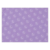 ラベンダーカスタムトレードショーロゴビジネス テーブルクロス (正面(横))