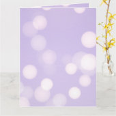 ラベンダーカスタム《写真》ぼけ味の作成 カード (黄色い花)