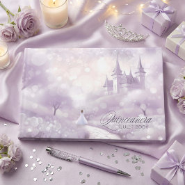 ラベンダーカラーのフェアリーテールプリンセスQuinceanera ID1030 ゲストブック