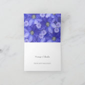 ラベンダーカラーフローラデザイン サンキューカード (内部)