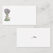 ラベンダーカントリー庭園の結婚式プレイスネームカード プレイスカード (正面/裏面)