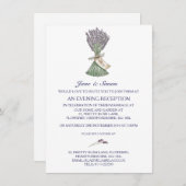 ラベンダーカントリー庭園の結婚式夕べ招待状 招待状 (正面/裏面)