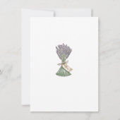 ラベンダーカントリー庭園の結婚式夕べ招待状 招待状 (裏面)