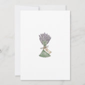 ラベンダーカントリー庭園の結婚式招待状 招待状 (裏面)