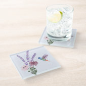 ラベンダーガラスコースター ガラスコースター (アングル)