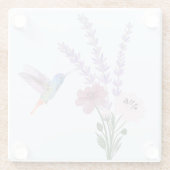 ラベンダーガラスコースター ガラスコースター (裏面)