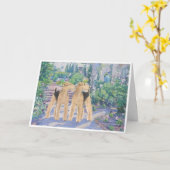 ラベンダーガーデンのウェルシュテリア カード (黄色い花)