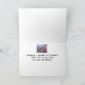 ラベンダーガーデンオブラブ誕生日フォーマイワイフ カード (内部)