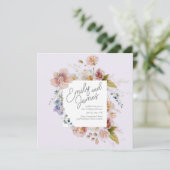 ラベンダーガーデンワイルドフラワー結婚ズ 招待状 (スタンド正面)