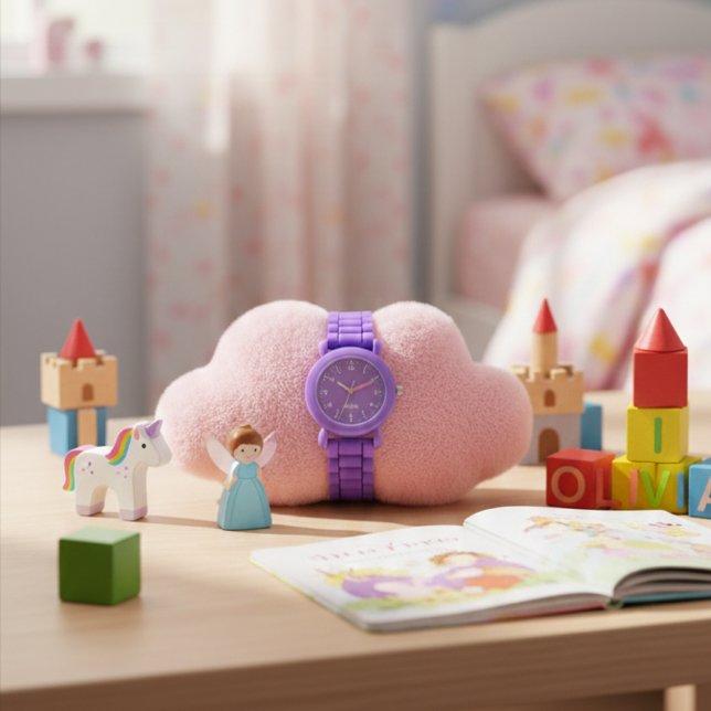 ラベンダーガールズ 子供用 カスタムウォッチ 腕時計 (クリエイターアップロード済み)