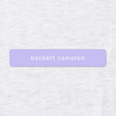 ラベンダーキッズがアイロンを衣類に付ける ラベル (デザイン1)