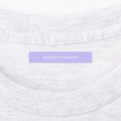 ラベンダーキッズがアイロンを衣類に付ける ラベル (貼付)