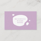 ラベンダーキュートミニマリストサロンコーヒーショップ ロイヤリティカード (正面)