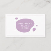 ラベンダーキュートミニマリストサロンコーヒーショップ ロイヤリティカード (正面)