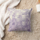 'ラベンダーキューブ'抽象芸術枕 クッション (ブランケット)