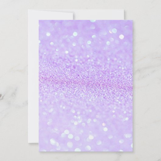 ラベンダーキンセアニェラ招待状with写真 招待状 (裏面)