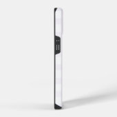 ラベンダーギンガムの美しいiPhone 16ケース iPhoneケース (右側面)