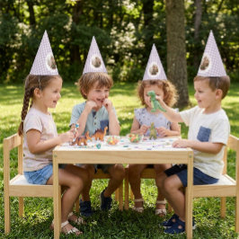ラベンダーギンガム1歳の誕生日フォトパーティーハット パーティーハット
