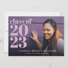 ラベンダークラス2022写真卒業発表 案内状