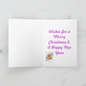 ラベンダークリスマスカード シーズンカード (内部)