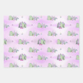 ラベンダークリスマスビレッジ ラッピングペーパーシート (正面3)