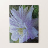 ラベンダークレマチスフラワーアートフォト絵画ズ ジグソーパズル (縦)