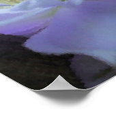 ラベンダークレマチスフラワーアートフォト絵画ズ ポスター (角)