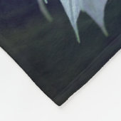 ラベンダークレマチスフラワーパーソナライズされた抽象芸術 フリースブランケット (角)