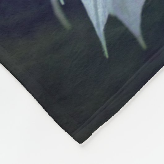 ラベンダークレマチスフラワーパーソナライズされた抽象芸術 フリースブランケット (角)