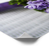 ラベンダークロコスブライダルブーケ ポスター (角)