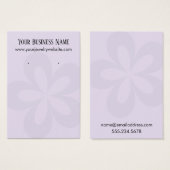 ラベンダーグラフィックフラワー1イヤリングホルダーディスプレイ (正面&裏面)