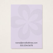 ラベンダーグラフィックフラワー1イヤリングホルダーディスプレイ (裏面)