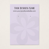 ラベンダーグラフィックフラワー1イヤリングホルダーディスプレイ (正面)