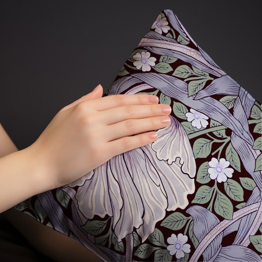 ラベンダーグリーンパンペネルヴィンテージウィリアムモリス 枕カバー