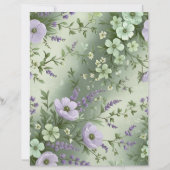 ラベンダーグリーンフローラデザイン (裏面)