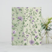 ラベンダーグリーンフローラデザイン (スタンド正面)