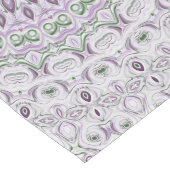ラベンダーグリーンマンダラパターンデザイン ロングテーブルランナー (コーナー)