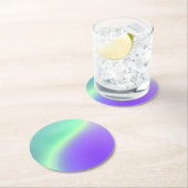 ラベンダーグリーン紙コースター ラウンドペーパーコースター (インサイチュ)