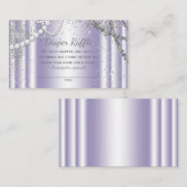 ラベンダーグレーおむつラッフルチケット エンクロージャーカード (正面/裏面)