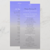 ラベンダーグレーパステルグラデーション結婚式 プログラム (正面/裏面)